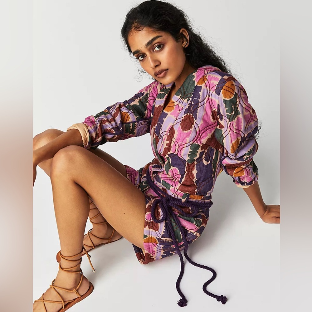 Free People Atlas Quilted One-Piece Romper Size XS